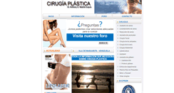 Desktop Screenshot of cirugiaplastica.net.ve