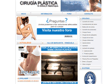 Tablet Screenshot of cirugiaplastica.net.ve